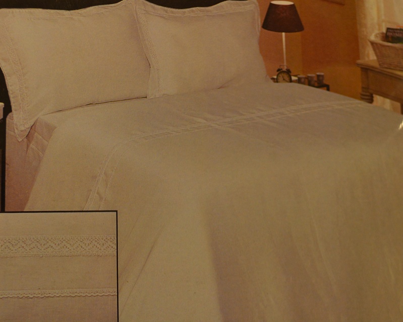  белое постельное белье лен  