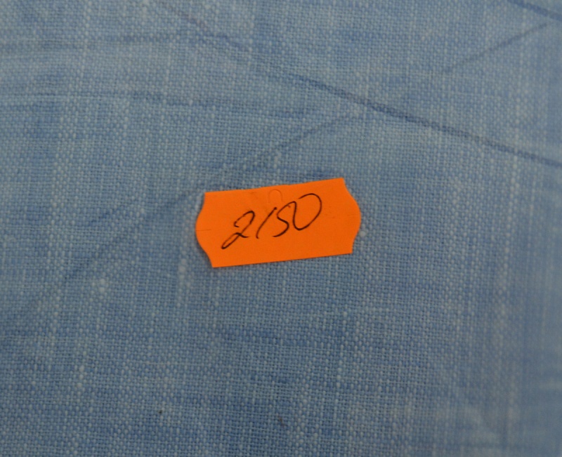 Простыня льняная голубая евро 240*214 см.