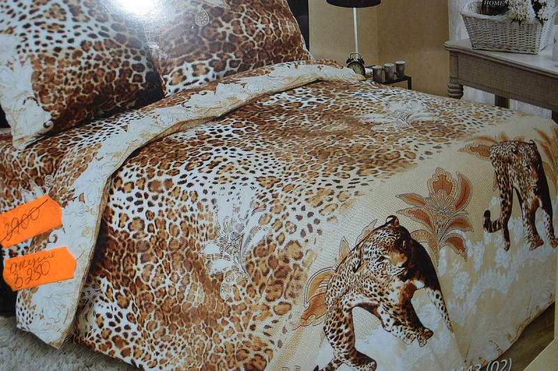 Комплект постельного белья дуэт " Леопарды"