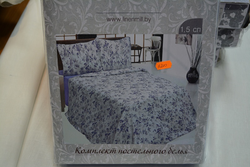 КПБ 1.5 спальный ( синяя роза)