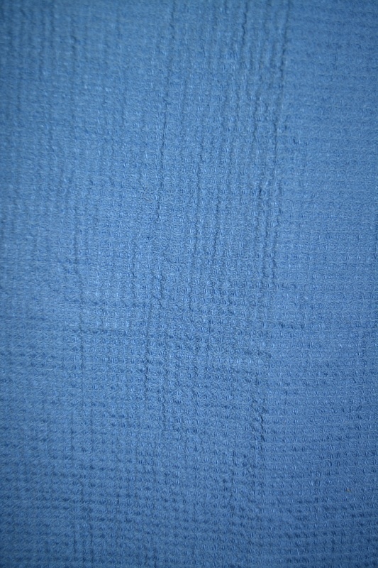 Полотенце льняное голубое ( мягкий вареный лён)