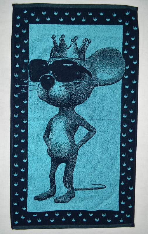 Полотенце махровое " Мышка- царь"