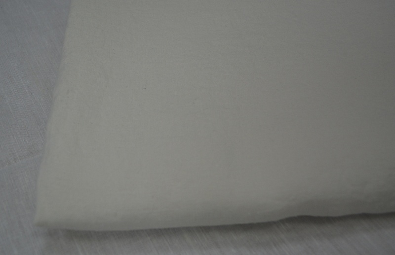 Простыня льняная белая умягченный лен 150*215 см