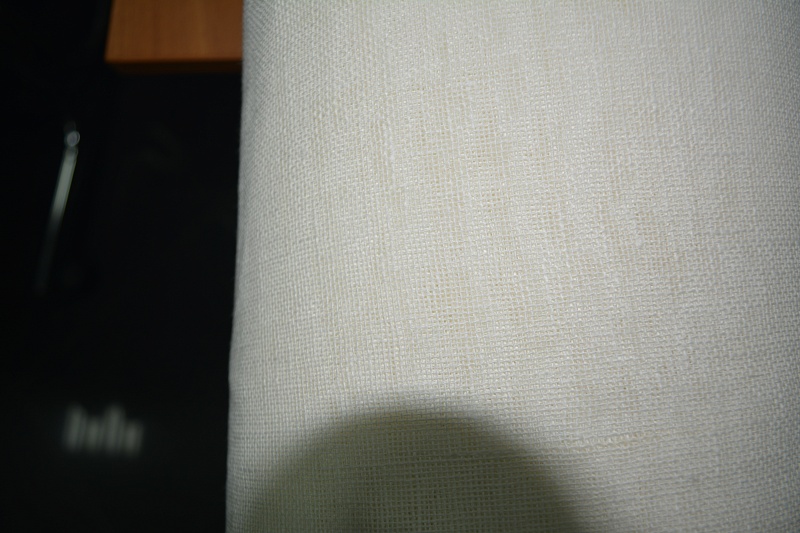 Ткань льняная декоративная марлевка белая
